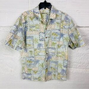 Batik bay Tropical Hawaiian Print Men's cotton Casual Shirt Size Large